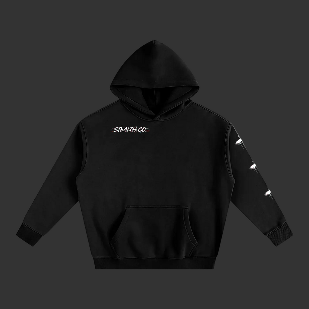 Stealth Glitched Edition Oversize Hoodie